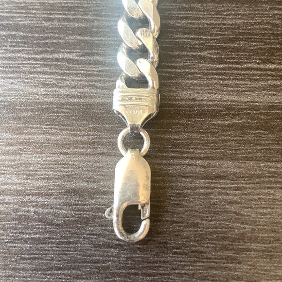 Italian Silver ID Bracelet 7” - Picture 9 of 12